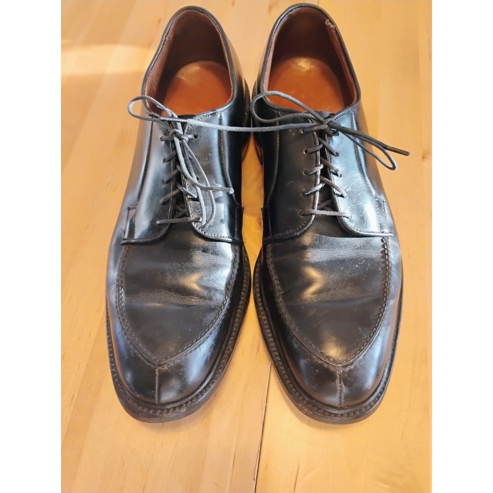 Allen Edmonds Mens Leather Dress Shoes Brentwood Oxfords 8 B Black Office Lace